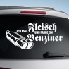 Aufkleber Auto Car Style Tattoo Fun Spruch Verbrenner Penner Kolben Diesel Benzin - kein Strom Elektro - E