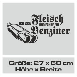 Aufkleber Auto Car Style Tattoo Fun Spruch Verbrenner Penner Kolben Diesel Benzin - kein Strom Elektro - E
