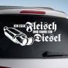 Aufkleber Auto Car Style Tattoo Fun Spruch Verbrenner Penner Kolben Diesel Benzin - kein Strom Elektro - E