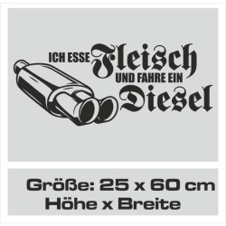 Aufkleber Auto Car Style Tattoo Fun Spruch Verbrenner Penner Kolben Diesel Benzin - kein Strom Elektro - E