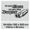 Aufkleber Auto Car Style Tattoo Fun Spruch Verbrenner Penner Kolben Diesel Benzin - kein Strom Elektro - E