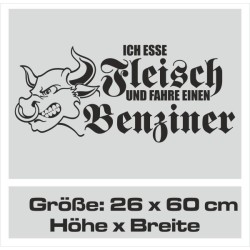 Aufkleber Auto Car Style Tattoo Fun Spruch Verbrenner Penner Kolben Diesel Benzin - kein Strom Elektro - E