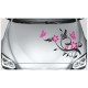 Car Style Tattoo Tribal Auto Aufkleber SET 2 farbig Blumen Dekor Motorhaube