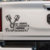 Aufkleber Auto Car Style Tattoo Fun Spruch Verbrenner Penner Kolben Diesel Benzin - kein Strom Elektro - E