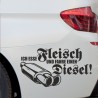 Aufkleber Auto Car Style Tattoo Fun Spruch Verbrenner Penner Kolben Diesel Benzin - kein Strom Elektro - E