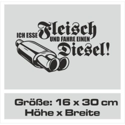 Aufkleber Auto Car Style Tattoo Fun Spruch Verbrenner Penner Kolben Diesel Benzin - kein Strom Elektro - E