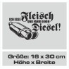 Aufkleber Auto Car Style Tattoo Fun Spruch Verbrenner Penner Kolben Diesel Benzin - kein Strom Elektro - E