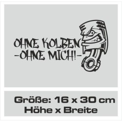 Aufkleber Auto Car Style Tattoo Fun Spruch Verbrenner Penner Kolben Diesel Benzin - kein Strom Elektro - E