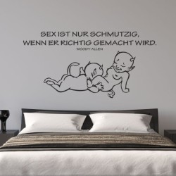 Wandaufkleber Wandtattoo Träume Dreams Traumfänger Feder Teufel Teufelchen Liebe Sex Leidenschaft Schriftzüge Feder Engel