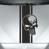 Aufkleber Auto Totenkopf Schädel Skull Bones Böse Cappy Gangster Zylinder Rosen Blumen Blüten Gentleman DJ Rock Punisher