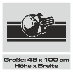 Aufkleber Auto Totenkopf Schädel Skull Bones Böse Cappy Gangster Zylinder Rosen Blumen Blüten Gentleman DJ Rock Punisher