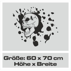 Aufkleber Auto Totenkopf Schädel Skull Bones Böse Cappy Gangster Zylinder Rosen Blumen Blüten Gentleman DJ Rock Punisher