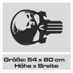 Aufkleber Auto Totenkopf Schädel Skull Bones Böse Cappy Gangster Zylinder Rosen Blumen Blüten Gentleman DJ Rock Punisher