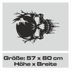 Aufkleber Auto Totenkopf Schädel Skull Bones Böse Cappy Gangster Zylinder Rosen Blumen Blüten Gentleman DJ Rock Punisher