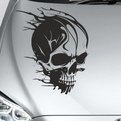 Aufkleber Auto Totenkopf Schädel Skull Bones Böse Cappy Gangster Zylinder Rosen Blumen Blüten Gentleman DJ Rock Punisher