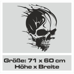 Aufkleber Auto Totenkopf Schädel Skull Bones Böse Cappy Gangster Zylinder Rosen Blumen Blüten Gentleman DJ Rock Punisher