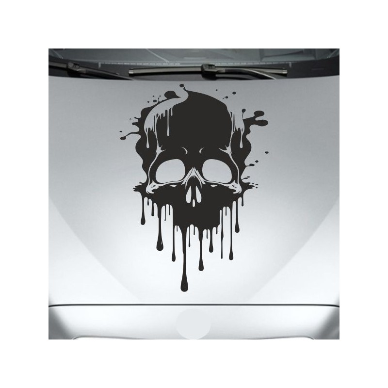 Aufkleber Auto Totenkopf Schädel Skull Bones Böse Cappy Gangster Zylinder Rosen Blumen Blüten Gentleman DJ Rock Punisher