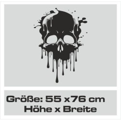 Aufkleber Auto Totenkopf Schädel Skull Bones Böse Cappy Gangster Zylinder Rosen Blumen Blüten Gentleman DJ Rock Punisher