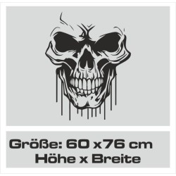 Aufkleber Auto Totenkopf Schädel Skull Bones Böse Cappy Gangster Zylinder Rosen Blumen Blüten Gentleman DJ Rock Punisher