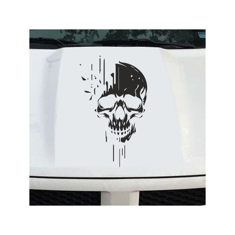 Aufkleber Auto Totenkopf Schädel Skull Bones Böse Cappy Gangster Zylinder Rosen Blumen Blüten Gentleman DJ Rock Punisher