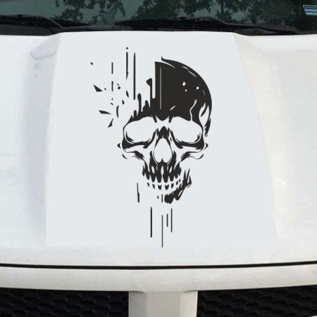 Aufkleber Auto Totenkopf Schädel Skull Bones Böse Cappy Gangster Zylinder Rosen Blumen Blüten Gentleman DJ Rock Punisher