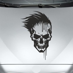 Aufkleber Auto Totenkopf Schädel Skull Bones Böse Cappy Gangster Zylinder Rosen Blumen Blüten Gentleman DJ Rock Punisher