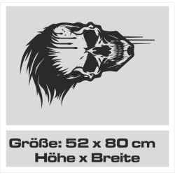 Aufkleber Auto Totenkopf Schädel Skull Bones Böse Cappy Gangster Zylinder Rosen Blumen Blüten Gentleman DJ Rock Punisher