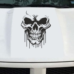 Aufkleber Auto Totenkopf Schädel Skull Bones Böse Cappy Gangster Zylinder Rosen Blumen Blüten Gentleman DJ Rock Punisher