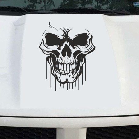 Aufkleber Auto Totenkopf Schädel Skull Bones Böse Cappy Gangster Zylinder Rosen Blumen Blüten Gentleman DJ Rock Punisher