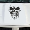 Aufkleber Auto Totenkopf Schädel Skull Bones Böse Cappy Gangster Zylinder Rosen Blumen Blüten Gentleman DJ Rock Punisher