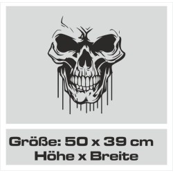 Aufkleber Auto Totenkopf Schädel Skull Bones Böse Cappy Gangster Zylinder Rosen Blumen Blüten Gentleman DJ Rock Punisher