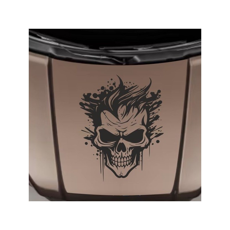 Aufkleber Auto Totenkopf Schädel Skull Bones Böse Cappy Gangster Zylinder Rosen Blumen Blüten Gentleman DJ Rock Punisher