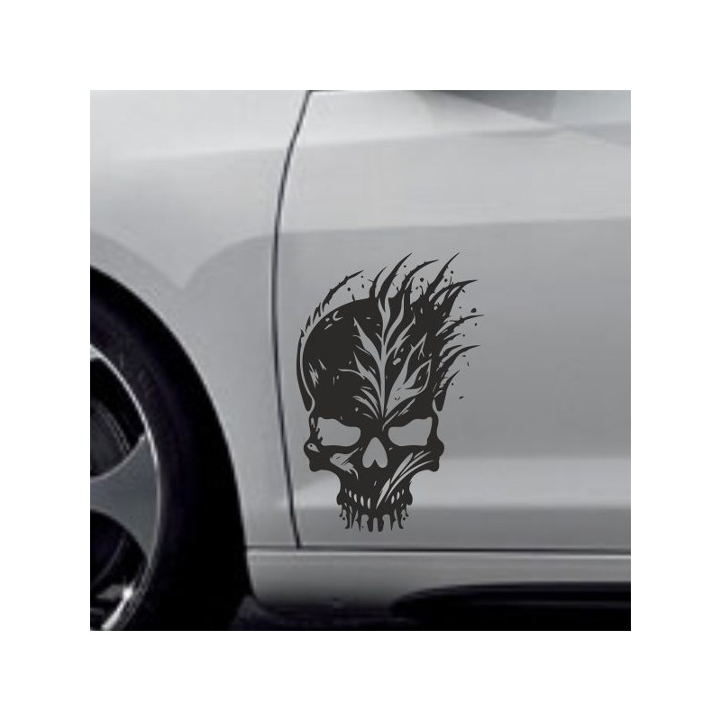 Aufkleber Auto Totenkopf Schädel Skull Bones Böse Cappy Gangster Zylinder Rosen Blumen Blüten Gentleman DJ Rock Punisher