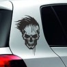 Aufkleber Auto Totenkopf Schädel Skull Bones Böse Cappy Gangster Zylinder Rosen Blumen Blüten Gentleman DJ Rock Punisher