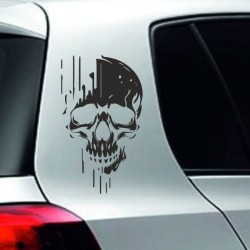 Aufkleber Auto Totenkopf Schädel Skull Bones Böse Cappy Gangster Zylinder Rosen Blumen Blüten Gentleman DJ Rock Punisher