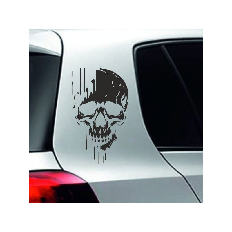 Aufkleber Auto Totenkopf Schädel Skull Bones Böse Cappy Gangster Zylinder Rosen Blumen Blüten Gentleman DJ Rock Punisher