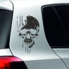Aufkleber Auto Totenkopf Schädel Skull Bones Böse Cappy Gangster Zylinder Rosen Blumen Blüten Gentleman DJ Rock Punisher