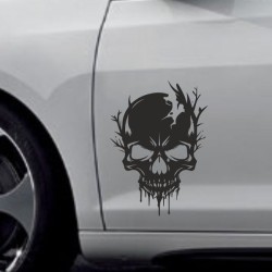 Aufkleber Auto Totenkopf Schädel Skull Bones Böse Cappy Gangster Zylinder Rosen Blumen Blüten Gentleman DJ Rock Punisher