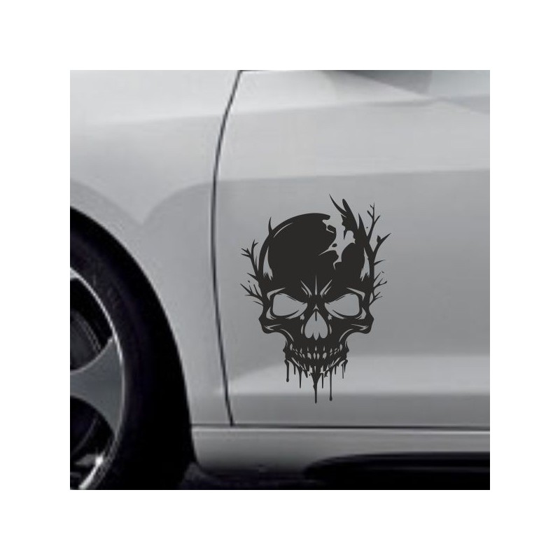 Aufkleber Auto Totenkopf Schädel Skull Bones Böse Cappy Gangster Zylinder Rosen Blumen Blüten Gentleman DJ Rock Punisher