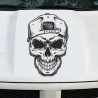 Aufkleber Auto Totenkopf Schädel Skull Bones Böse Cappy Gangster Zylinder Rosen Blumen Blüten Gentleman DJ Rock Punisher