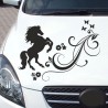 Aufleber Auto Pferd Fohlen Stute Hengst Hufeisen Glück Spruch Dekor Stall Pferdehof Reiten Sport Familie Ponny Kinder Tattoo