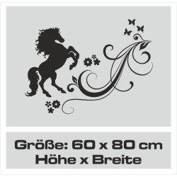 Aufleber Auto Pferd Fohlen Stute Hengst Hufeisen Glück Spruch Dekor Stall Pferdehof Reiten Sport Familie Ponny Kinder Tattoo