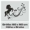 Aufleber Auto Pferd Fohlen Stute Hengst Hufeisen Glück Spruch Dekor Stall Pferdehof Reiten Sport Familie Ponny Kinder Tattoo