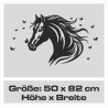 Aufkleber Auto Pferd Fohlen Stute Hengst Hufeisen Glück Spruch Dekor Stall Pferdehof Reiten Sport Familie Ponny Kinder Sticker
