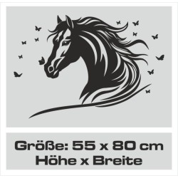 Aufkleber SET Auto Car Tattoo Style Seiten Tribal Dekor Pferd Gecko Power Blumen Ranke Fee Hexe Blumen Blüten Gecko Farbe