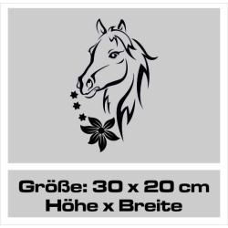 Aufkleber SET Auto Car Tattoo Style Seiten Tribal Dekor Pferd Gecko Power Blumen Ranke Fee Hexe Blumen Blüten Gecko Farbe