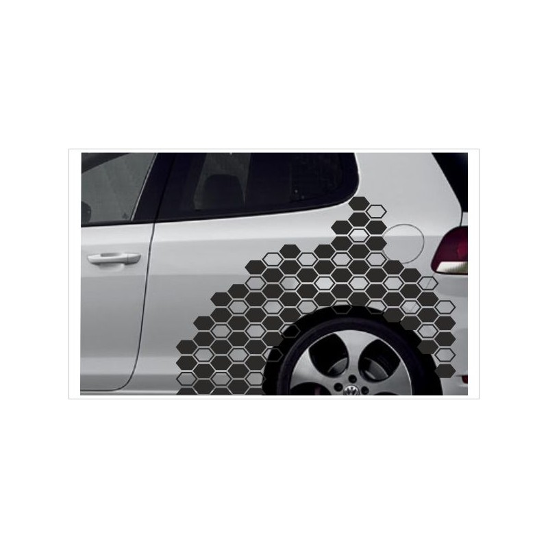 Camouflage Auto Aufkleber Set Cyber Pixel Tattoo Sticker Tuning