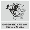 Aufkleber Auto Pferd Fohlen Stute Hengst Hufeisen Glück Spruch Dekor Stall Pferdehof Reiten Sport Familie Ponny Kinder Sticker