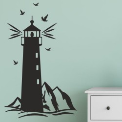 Wandaufkleber Wandtattoo Aufkleber Wand Tattoo Landschaft Berge Alpen Weg Kompass Hirsch Geweih Panorama Wandern Globus Biker