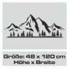 Wandaufkleber Wandtattoo Aufkleber Wand Tattoo Landschaft Berge Alpen Weg Kompass Hirsch Geweih Panorama Wandern Globus Biker